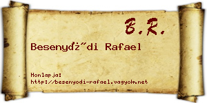 Besenyődi Rafael névjegykártya